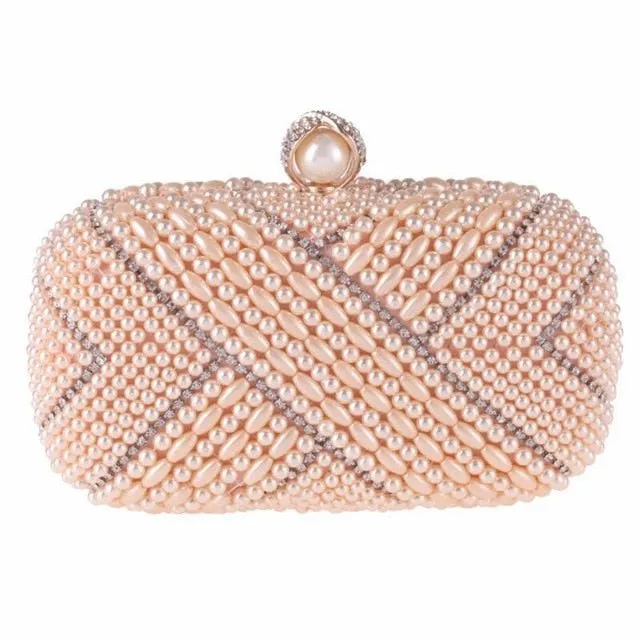 Luxy Moon Pearl Evening Bag Designer