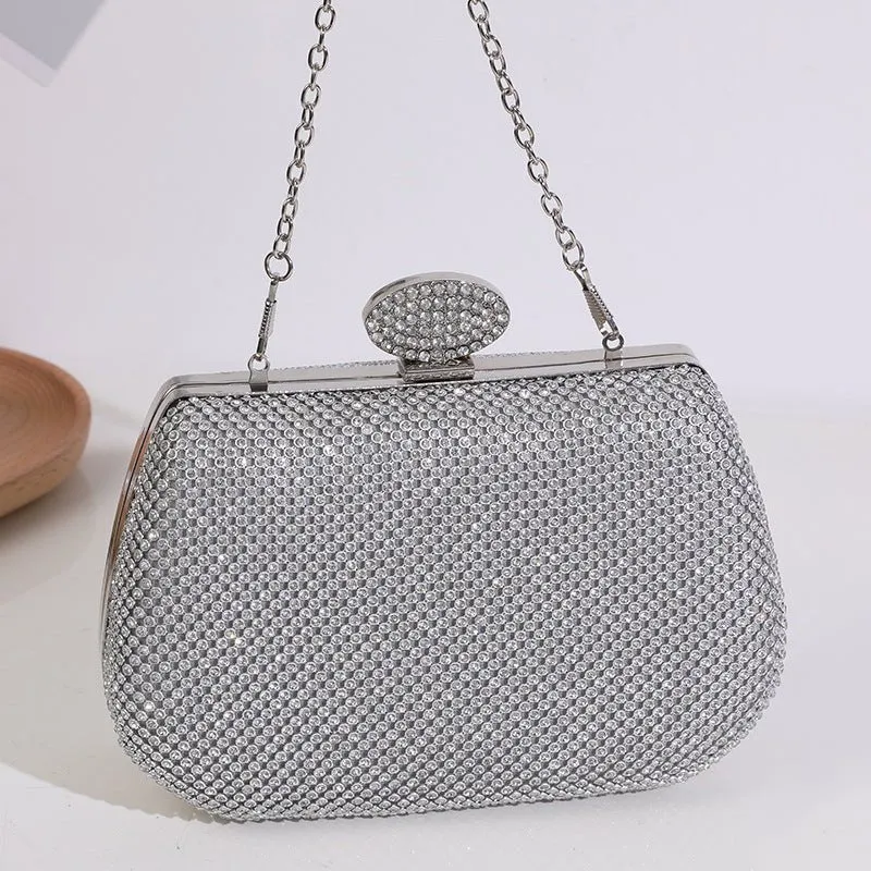 Luxy Moon Rhinestone Bright Evening Party Handbags