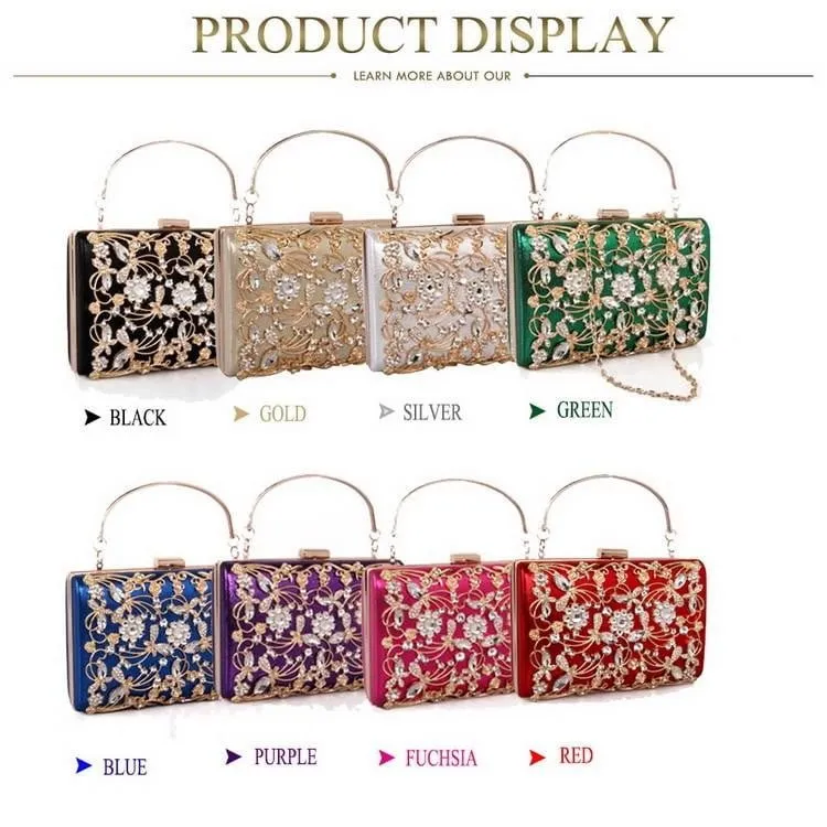 Luxy Moon Rhinestone Evening Bags Crystal Clutches