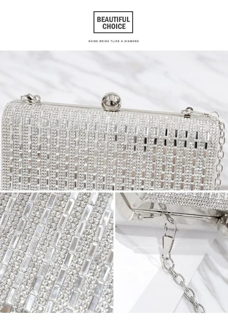 Luxy Moon Rhinestone Evening Bags Luxury Wedding Clutches