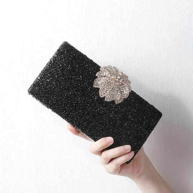 Luxy Moon Sparkly Clutch Bag Wedding Party Purse