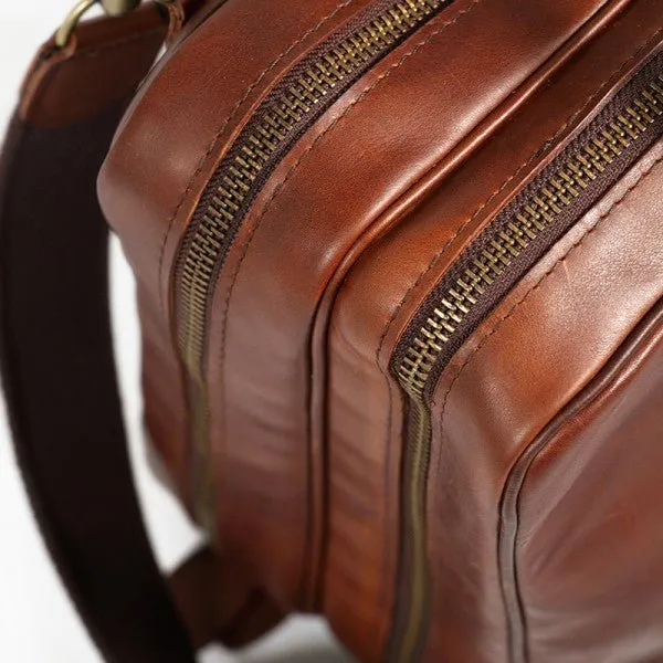 Melvill & Moon Leather Laptop Bag | Brown