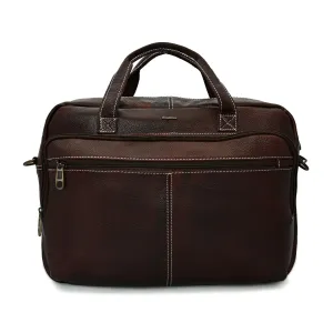 Never Full Brown Laptop Bag