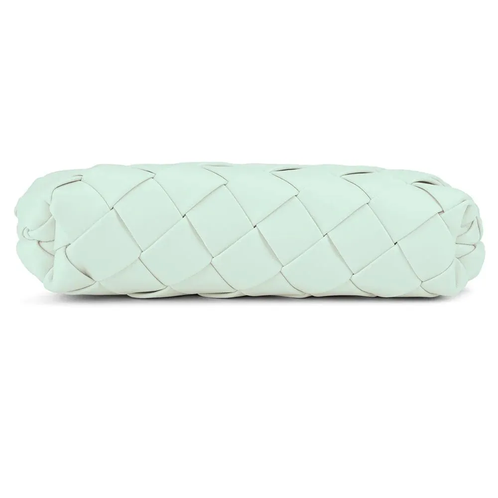 Quinn Woven Clutch in Mint