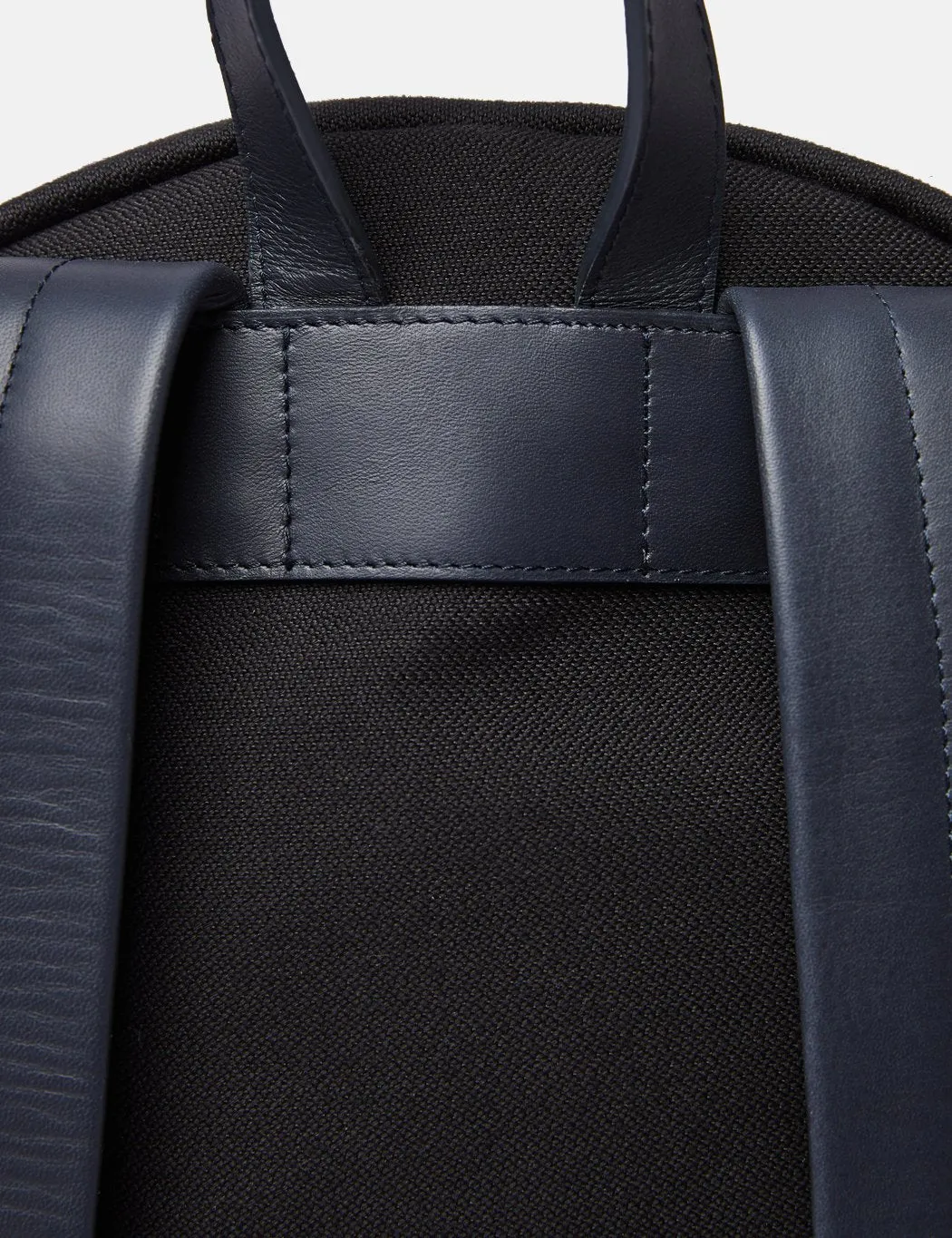 Sandqvist Ingvar Backpack (Canvas/Leather) - Black/Navy Blue