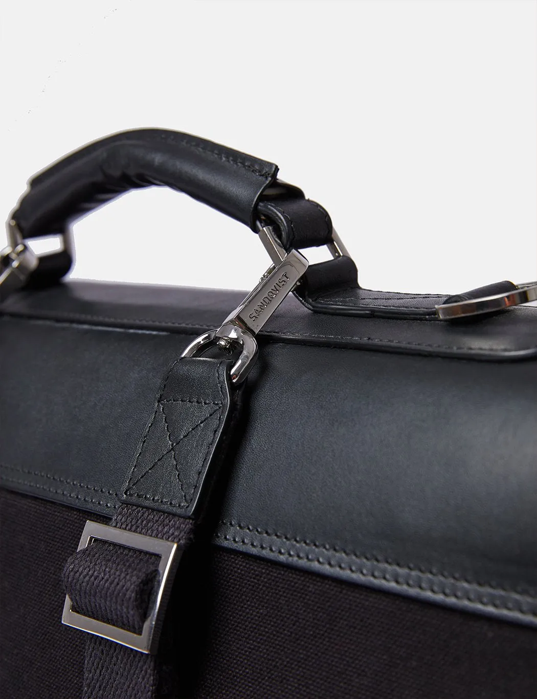 Sandqvist Jones Doctors Bag (Organic Cotton/Leather) - Black