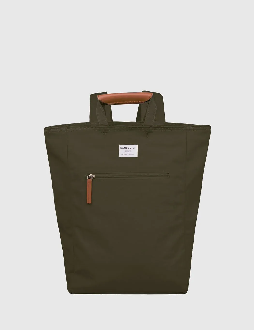 Sandqvist Tony Tote Bag (Canvas) - Olive Green