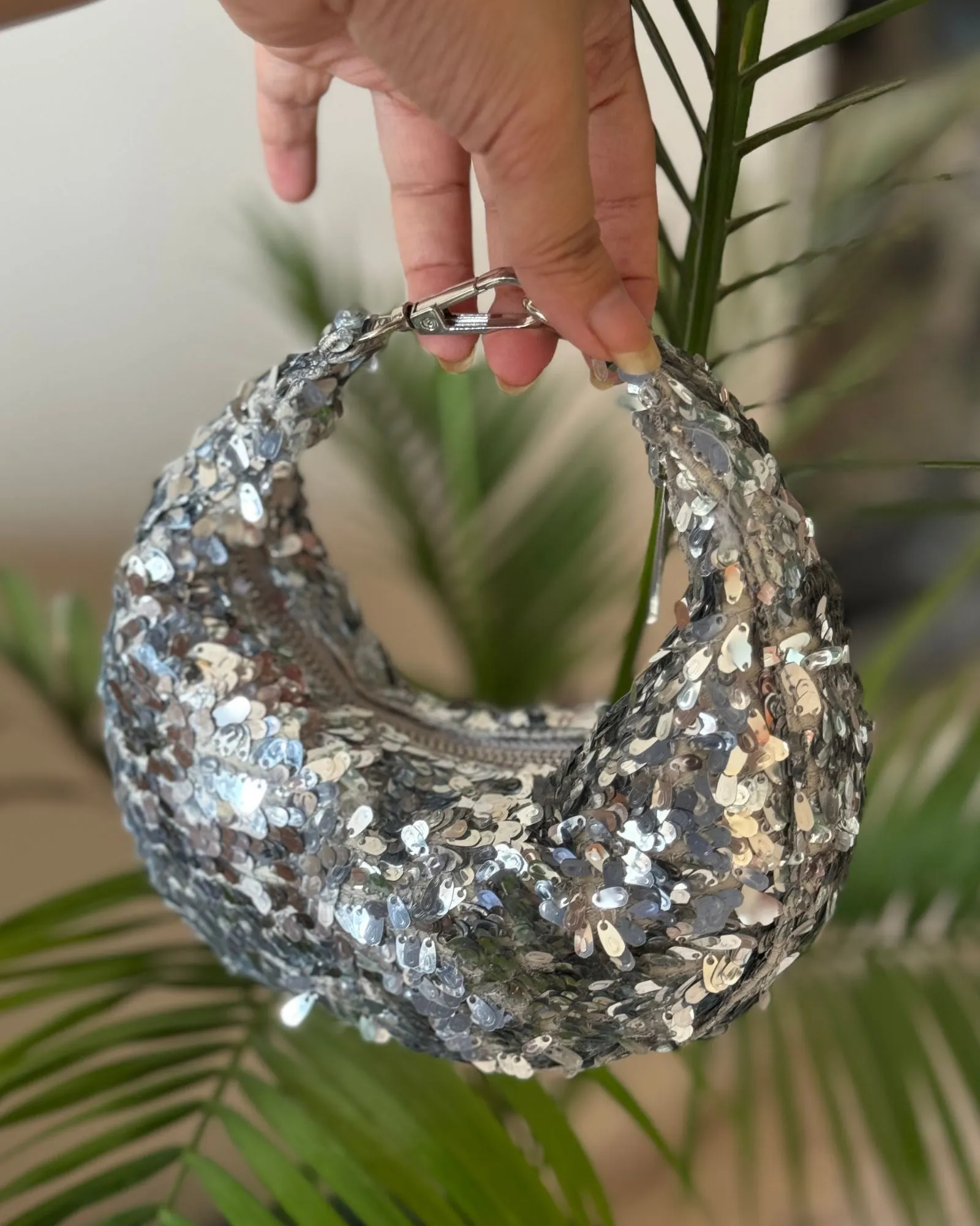 SEQUINNED CRESCENT MINI