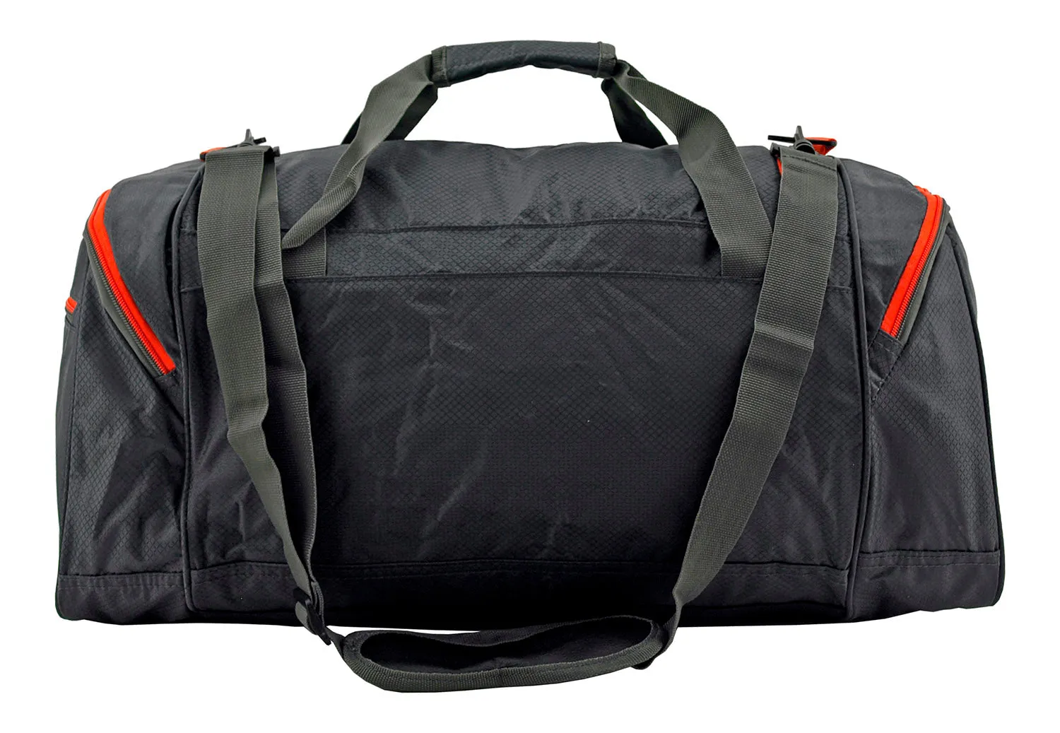 Tactical Gear - 24" Protégé Carry On Travel Duffel Bag - Grey and Red