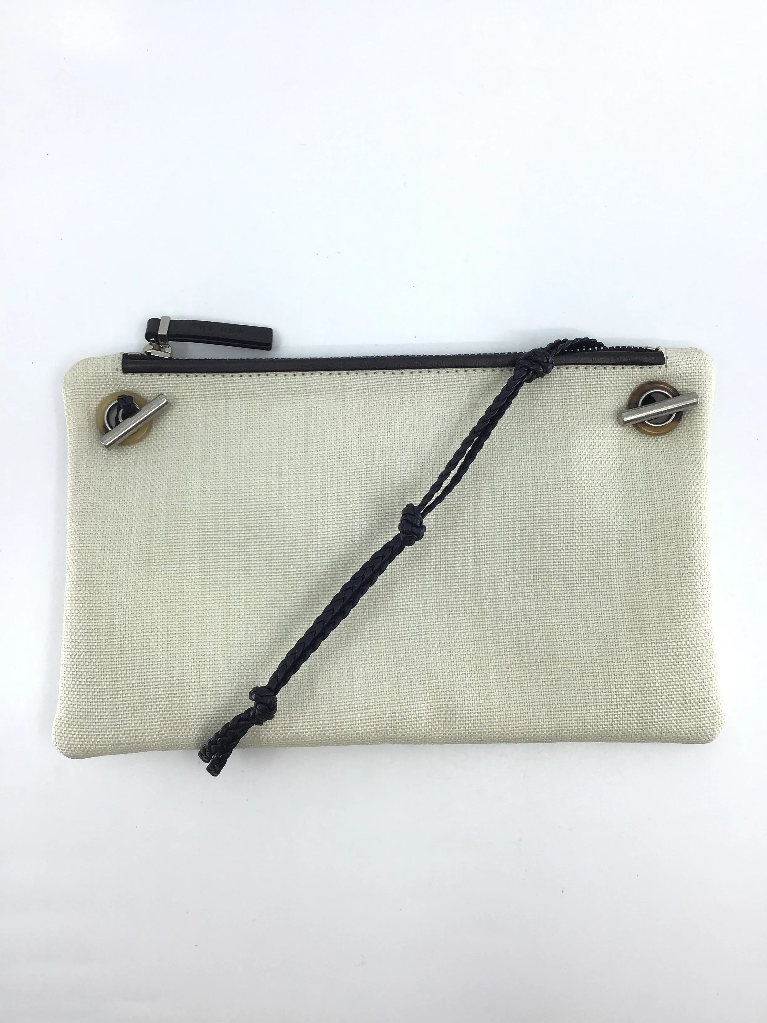 The Row Mini Coated Canvas Shoulder Bag with knotted leather removable strap