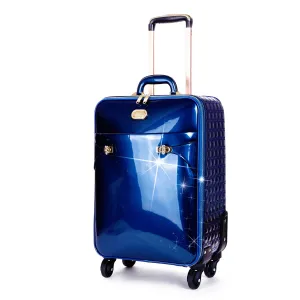 Tri-Star Durable Flexible Carry on Luggage with Spinning Wheels